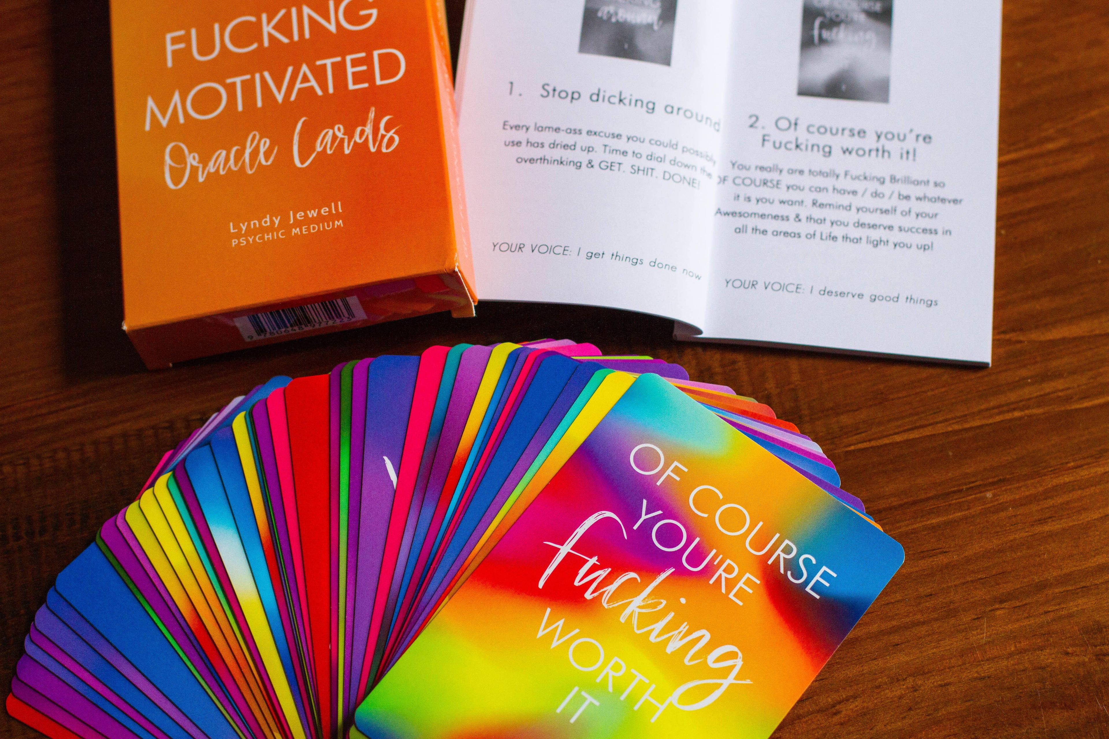 Get Fucking Motivated Oracle Cards - Water Moon Shop