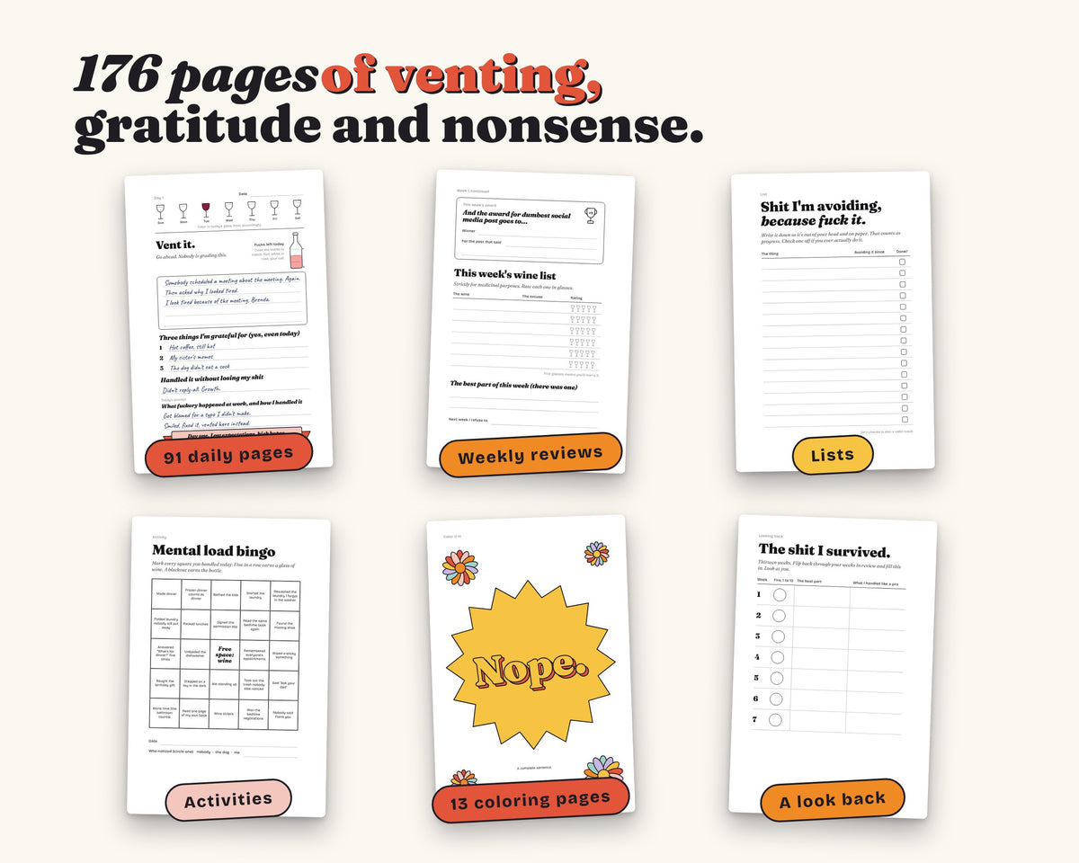 For F*ck's Sake: Paperback Gratitude Journal