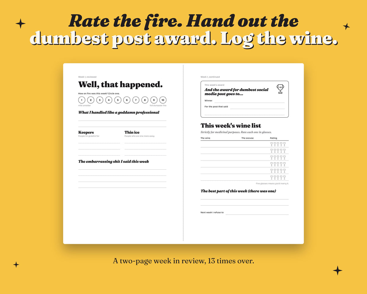 For F*ck's Sake: Paperback Gratitude Journal