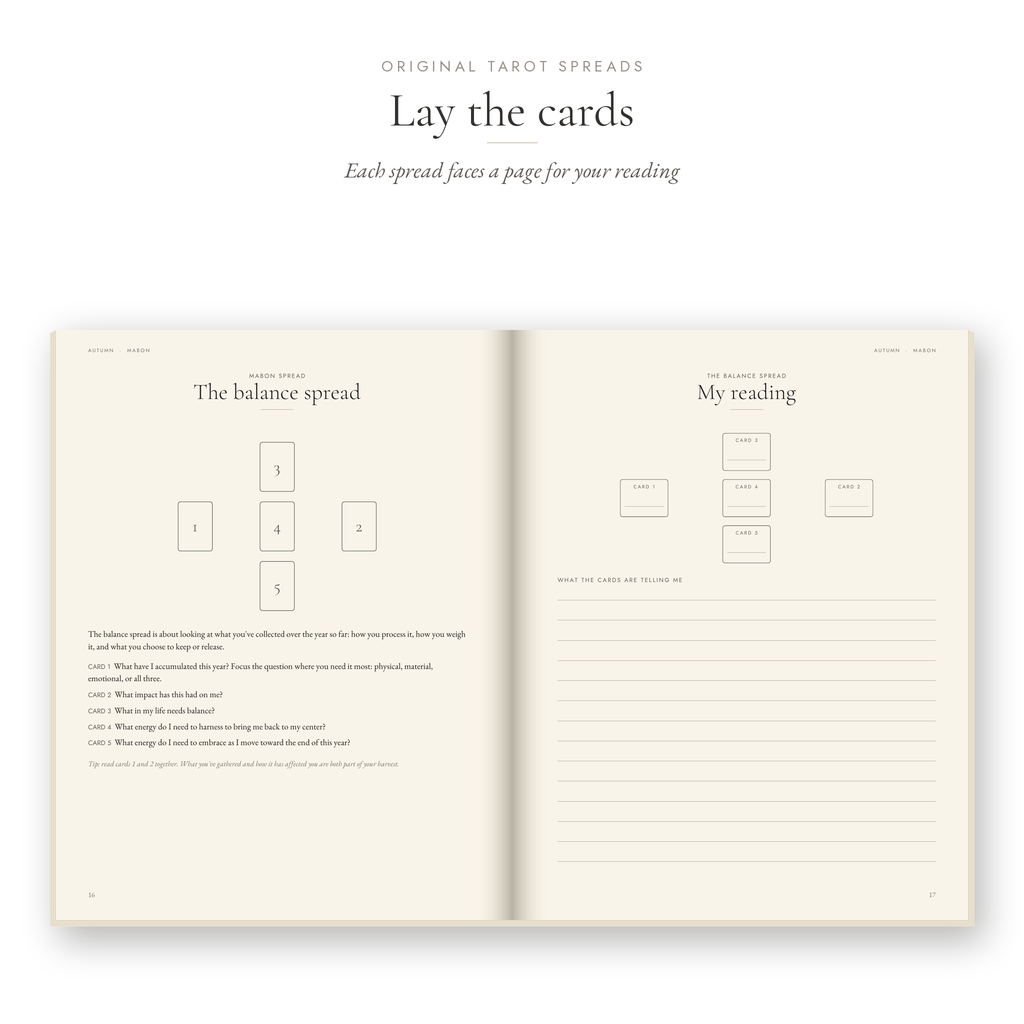 Harnessing the Seasons: Autumn, Guided Tarot Journal (Paperback)