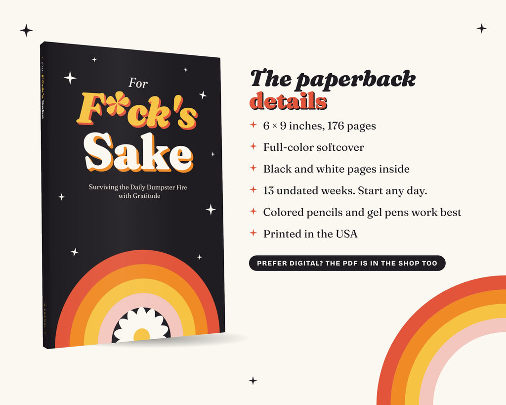 For F*ck's Sake: Paperback Gratitude Journal