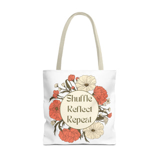 Shuffle, Reflect, Repeat Floral Tote Bag