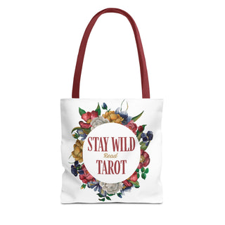Stay Wild Tarot Floral Tote Bag