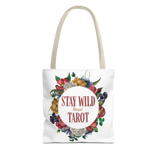 Stay Wild Tarot Floral Tote Bag
