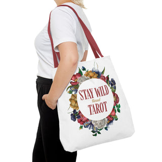 Stay Wild Tarot Floral Tote Bag