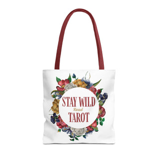 Stay Wild Tarot Floral Tote Bag