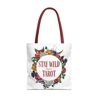 Stay Wild Tarot Floral Tote Bag