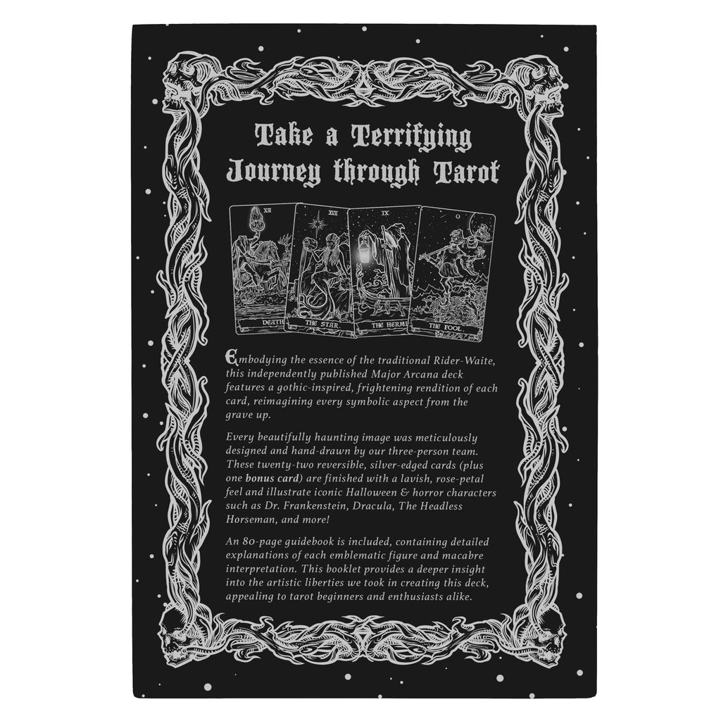 Terror Tarot Card Oracle Shadow Deck 23 Card Major Arcana