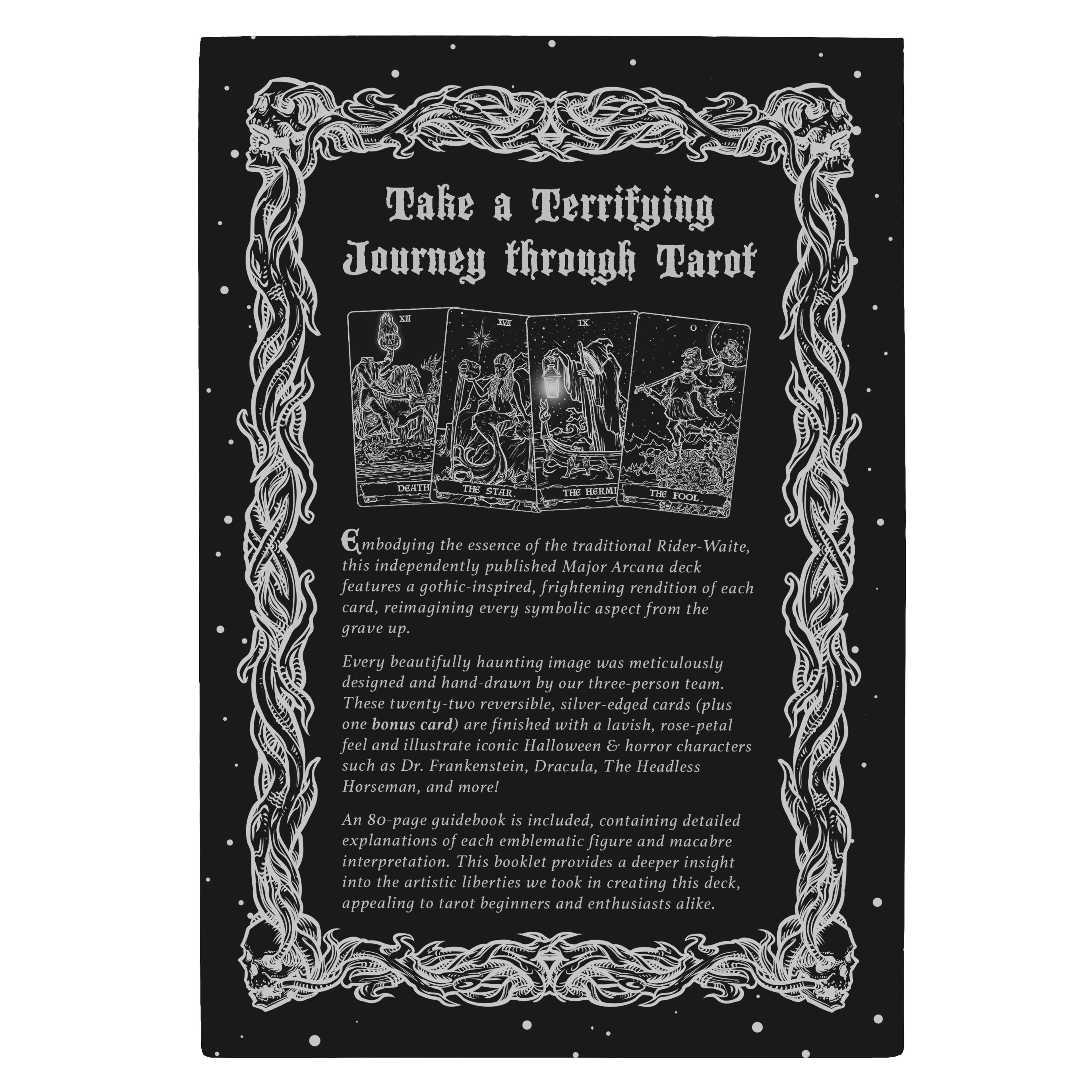 Terror Tarot Card Oracle Shadow Deck 23 Card Major Arcana