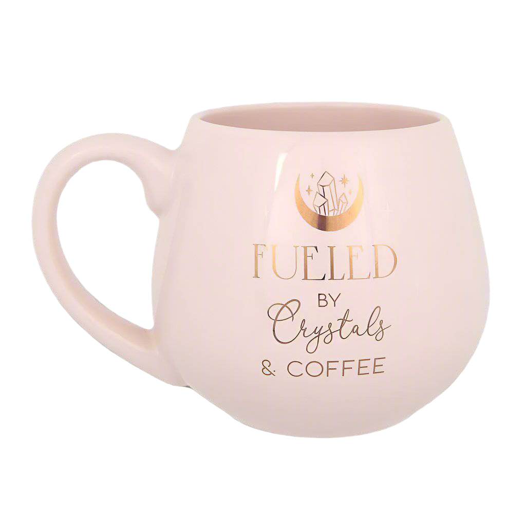 Crystals and Coffee Rounded Mug - Water Moon Shop