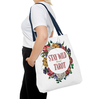 Stay Wild Tarot Floral Tote Bag