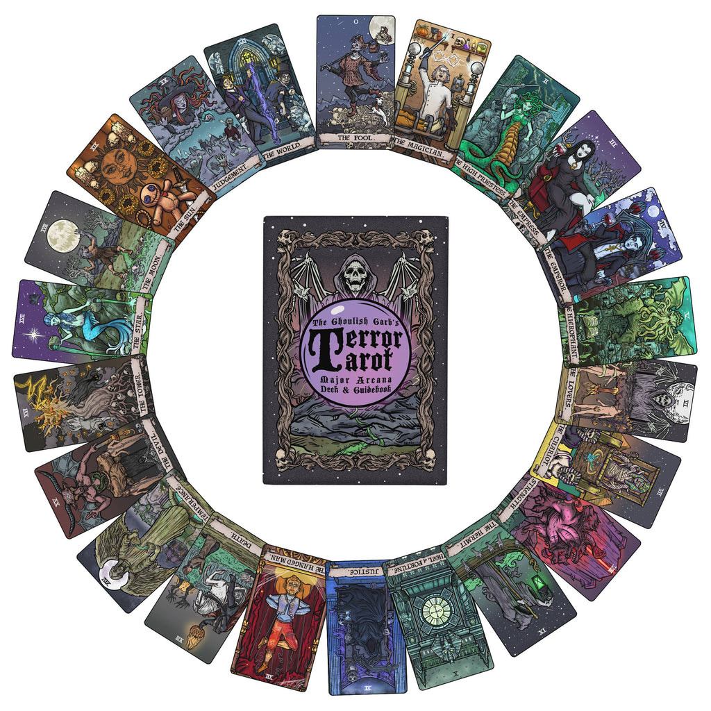 Terror Tarot Card Oracle Deck 23 Card Halloween Major Arcana