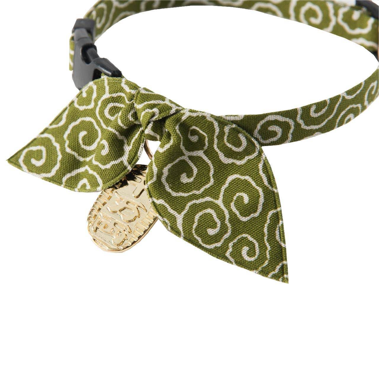 Ninja Cat Collar (Green) - Water Moon Shop