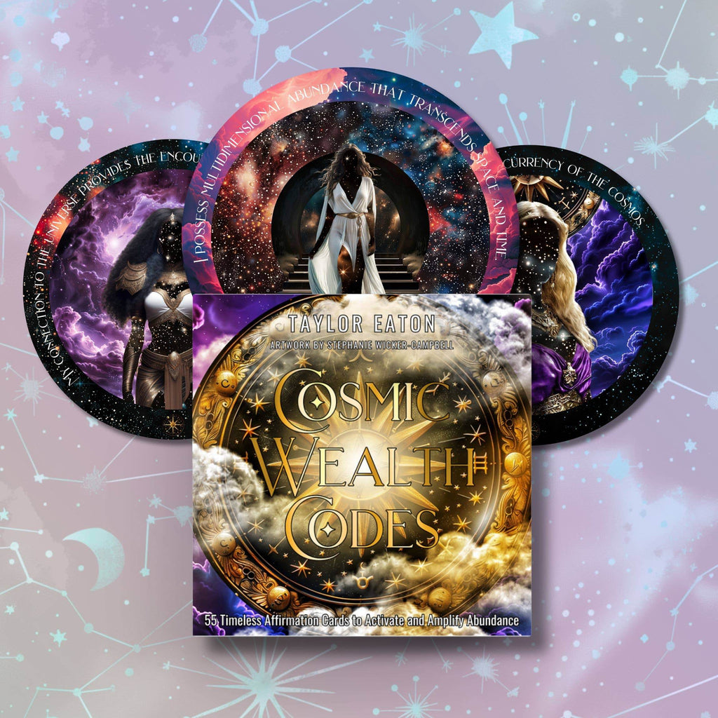 Cosmic Wealth Codes Affirmation Deck: 55 Cards for Abundance - Water Moon Shop