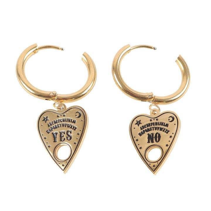 Summon the Spirits: Talking Board Planchette Earrings - Water Moon Shop