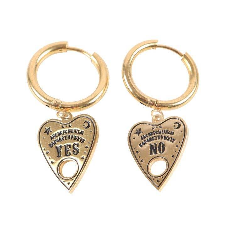 Summon the Spirits: Talking Board Planchette Earrings - Water Moon Shop