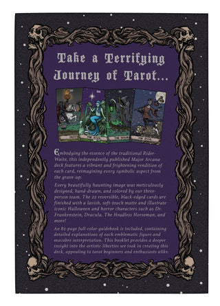 Terror Tarot Card Oracle Deck 23 Card Halloween Major Arcana