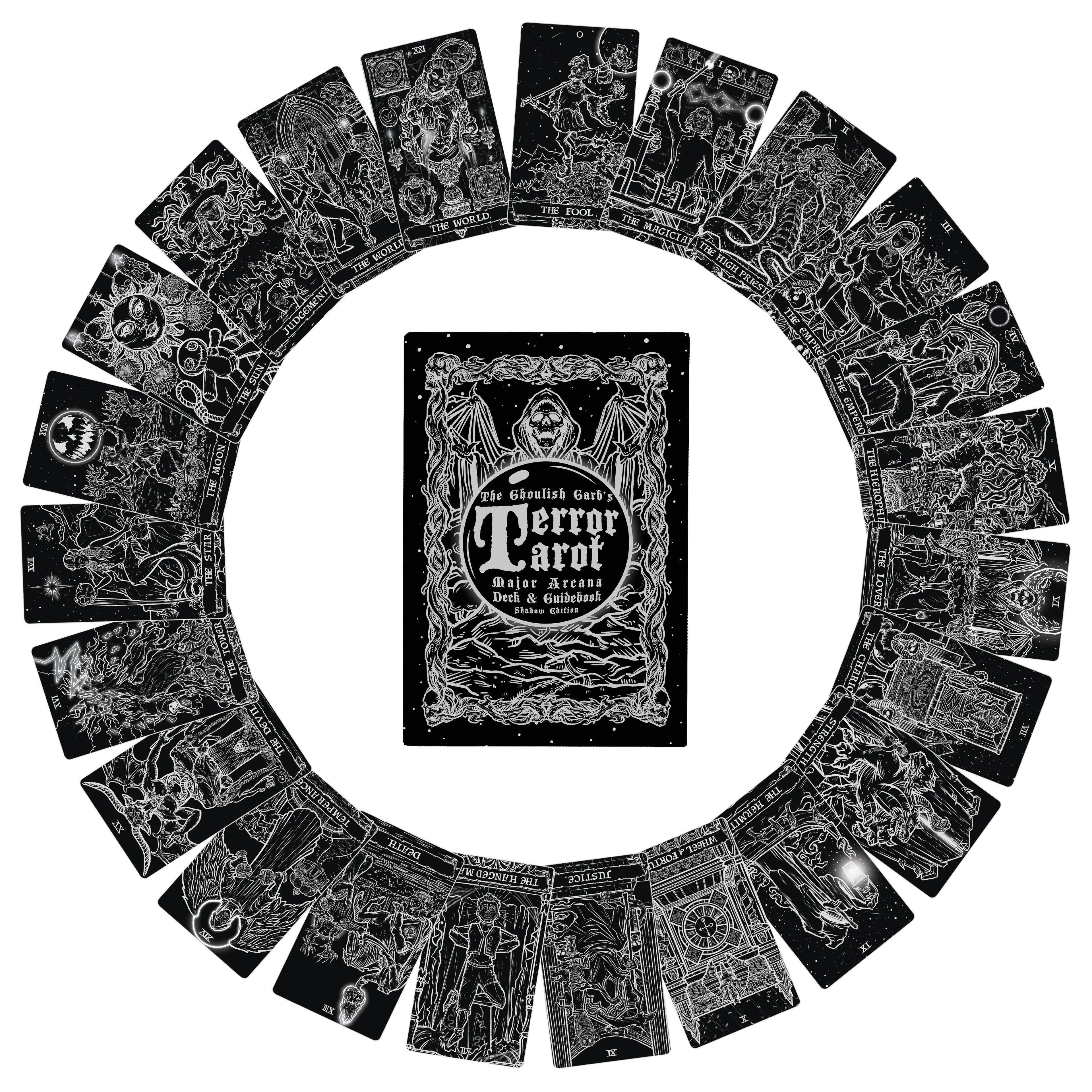 Terror Tarot Card Oracle Shadow Deck 23 Card Major Arcana