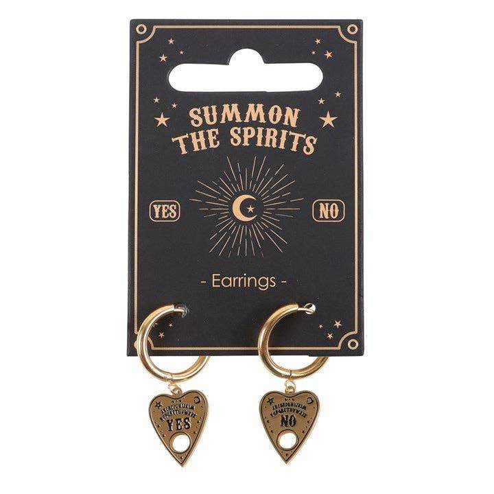 Summon the Spirits: Talking Board Planchette Earrings - Water Moon Shop