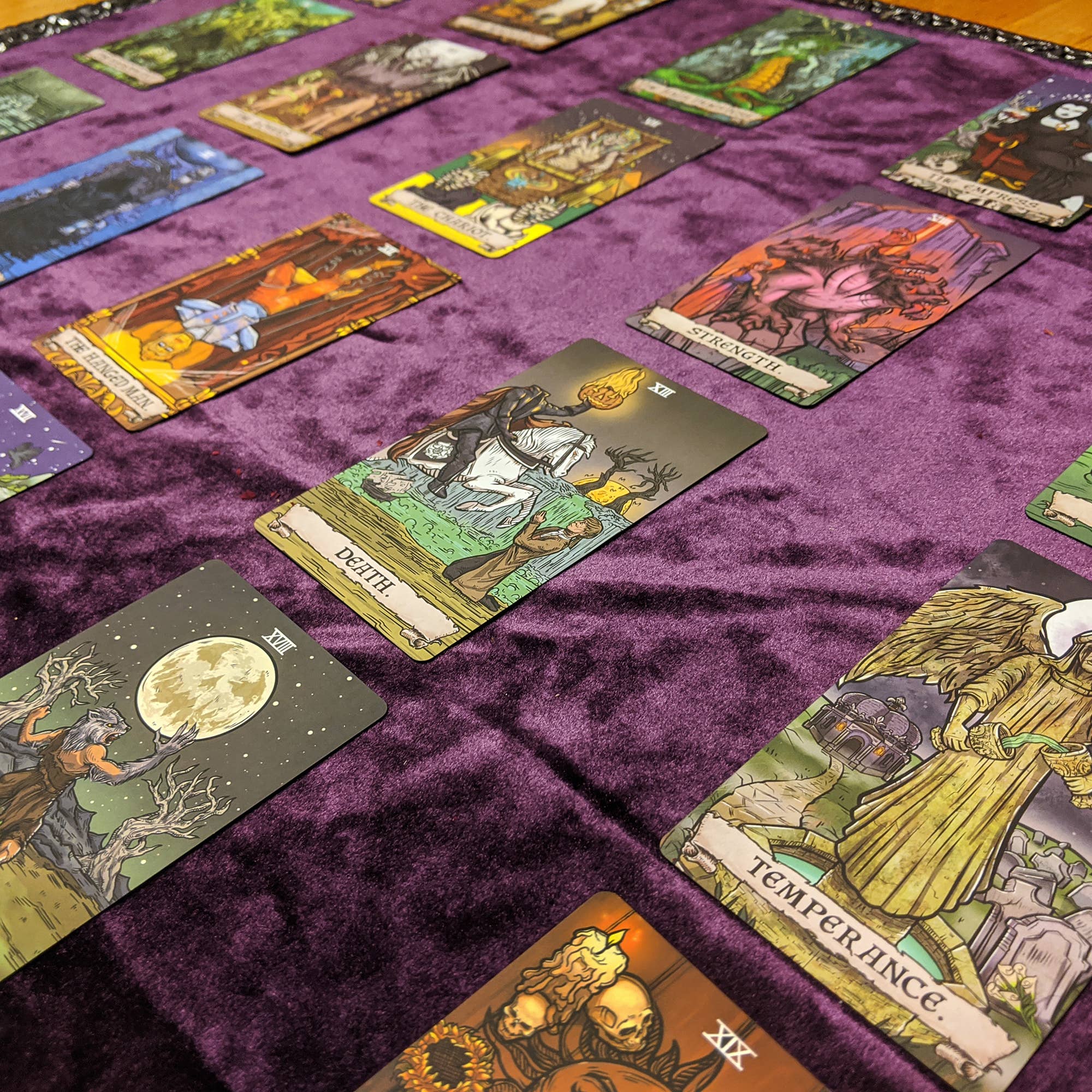 Terror Tarot Card Oracle Deck 23 Card Halloween Major Arcana
