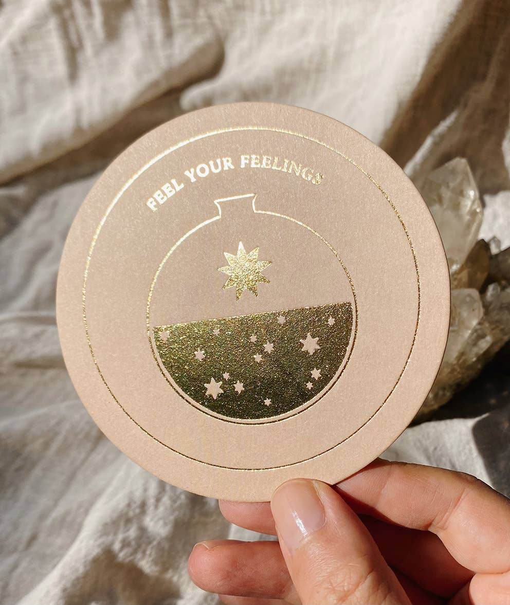 Inner Alchemy Affirmations - Round Card Deck - Gold Edition - Water Moon Shop