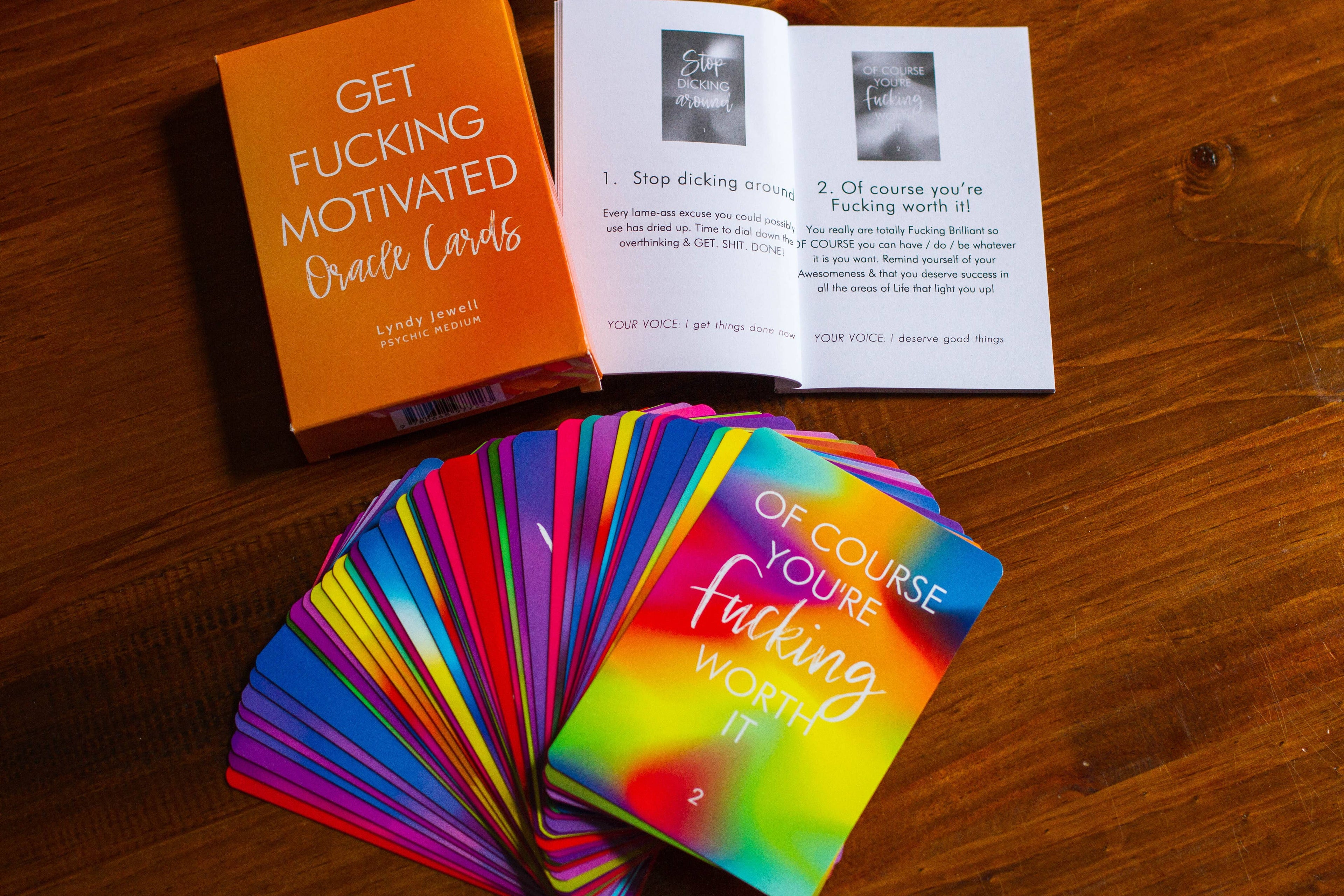 Get Fucking Motivated Oracle Cards - Water Moon Shop