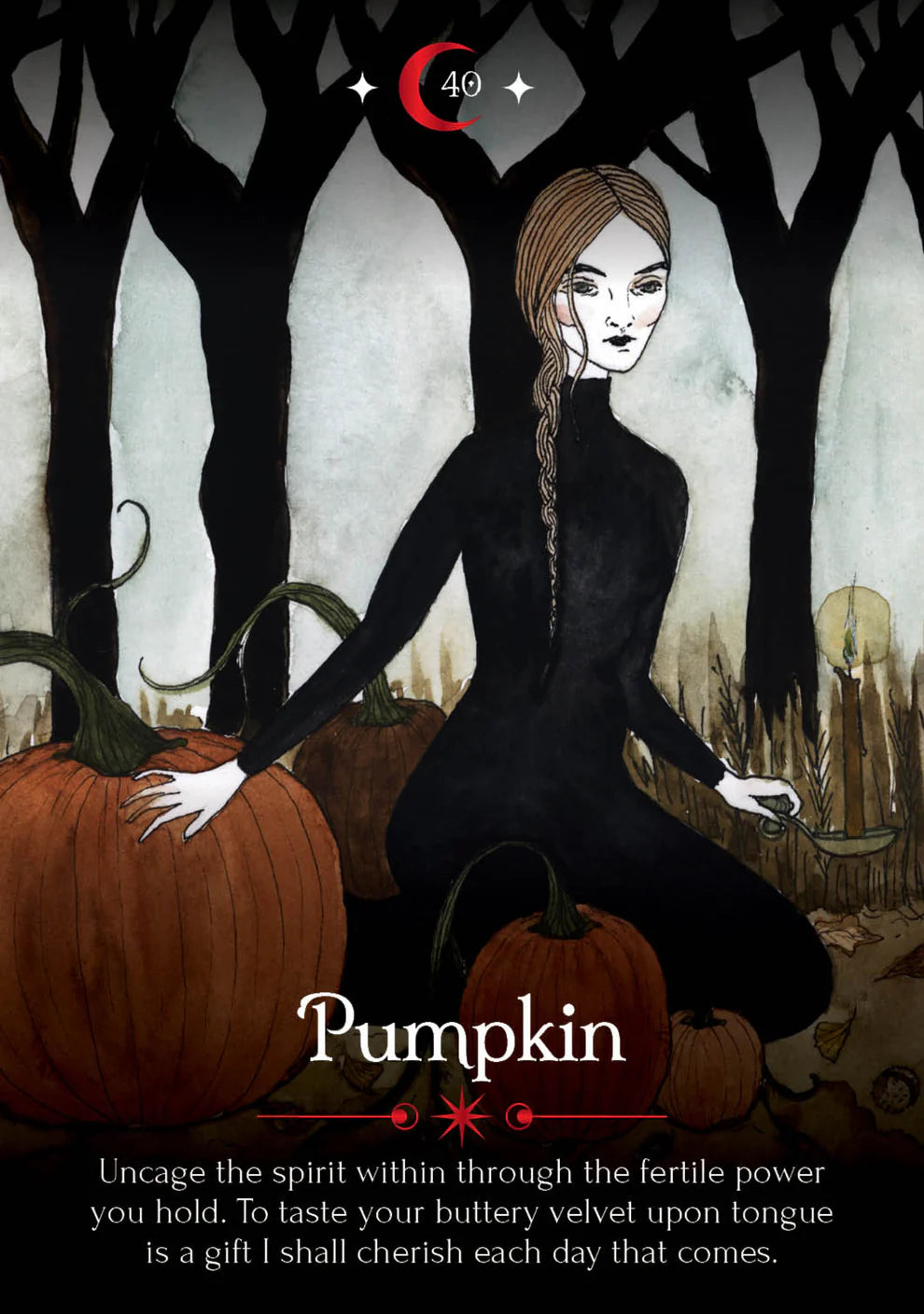 Seasons of the Witch Samhain Oracle Deluxe Edition, 60-Card Limited Deck with Velvet Box and Altar Postcards