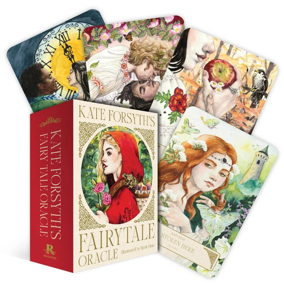 Kate Forsyth's Fairytale Oracle Deck and Guidebook, Dark Fairytale Oracle Cards with Keepsake Box