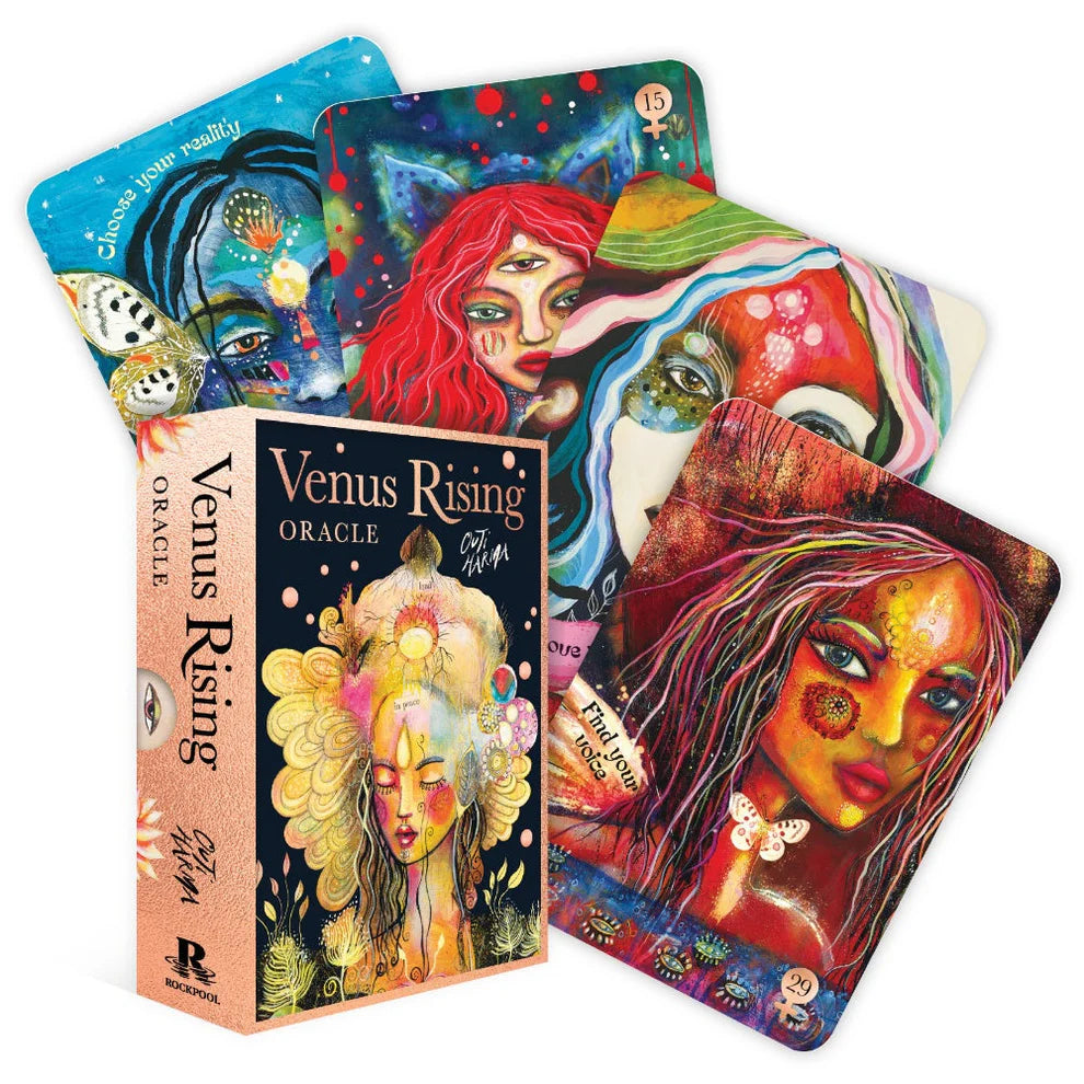 Venus Rising Oracle Deck and Guidebook by Outi Harma, 36-Card Wild Feminine Oracle