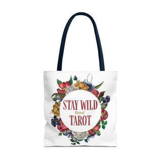 Stay Wild Tarot Floral Tote Bag