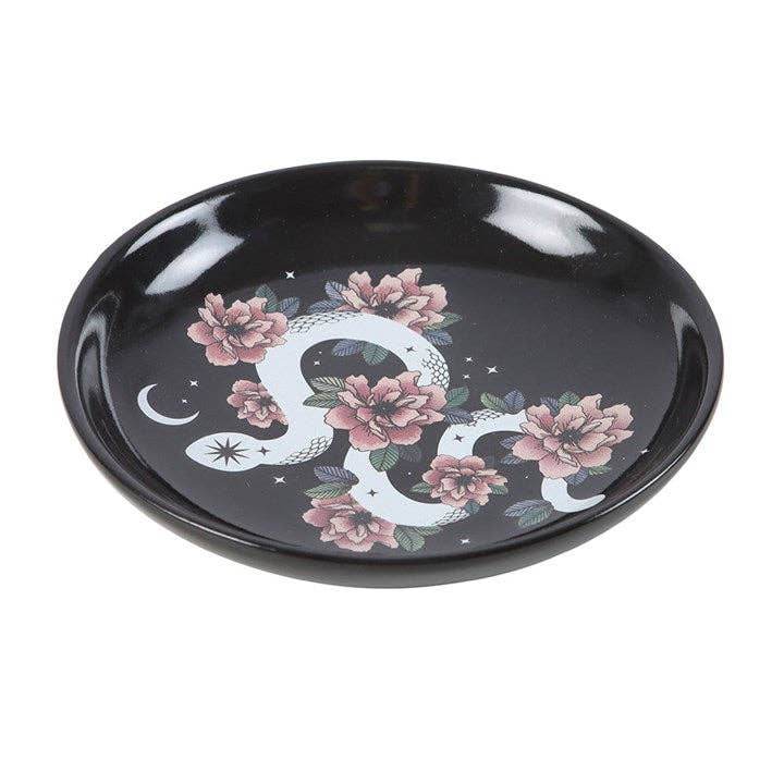 Floral Snake Trinket Dish - Water Moon Shop