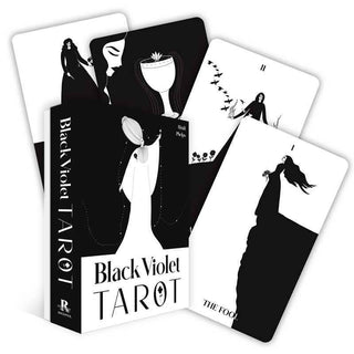 Black Violet Tarot by Heidi Phelps - 80 card Art Nouveau tarot deck for creative inspiration and feminine spiritual expression