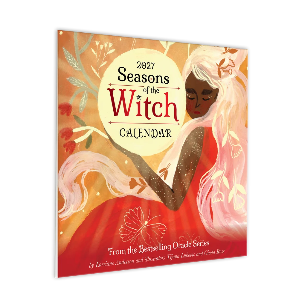 2027 Seasons of the Witch Wall Calendar by Lorriane Anderson, Witchy 12-Month Self-Care Calendar