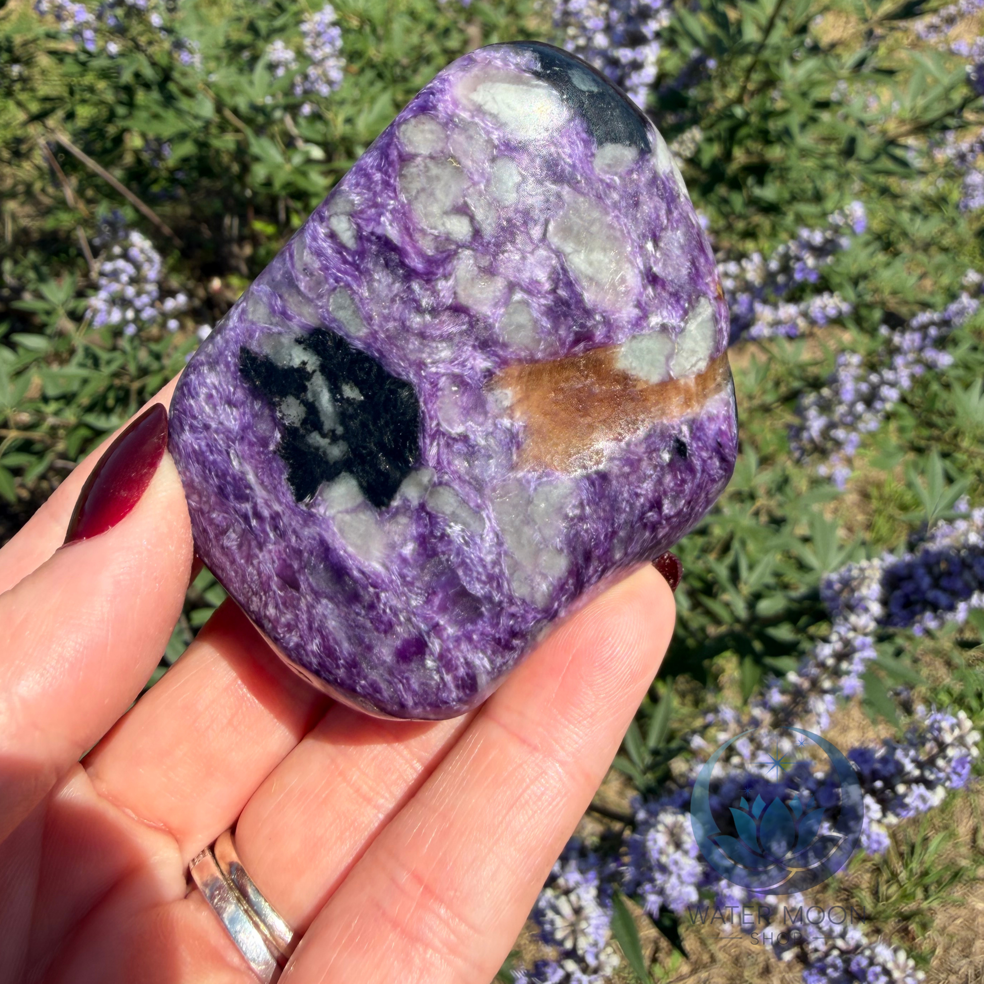 Charoite Tumbled Stone, Siberia, Russia