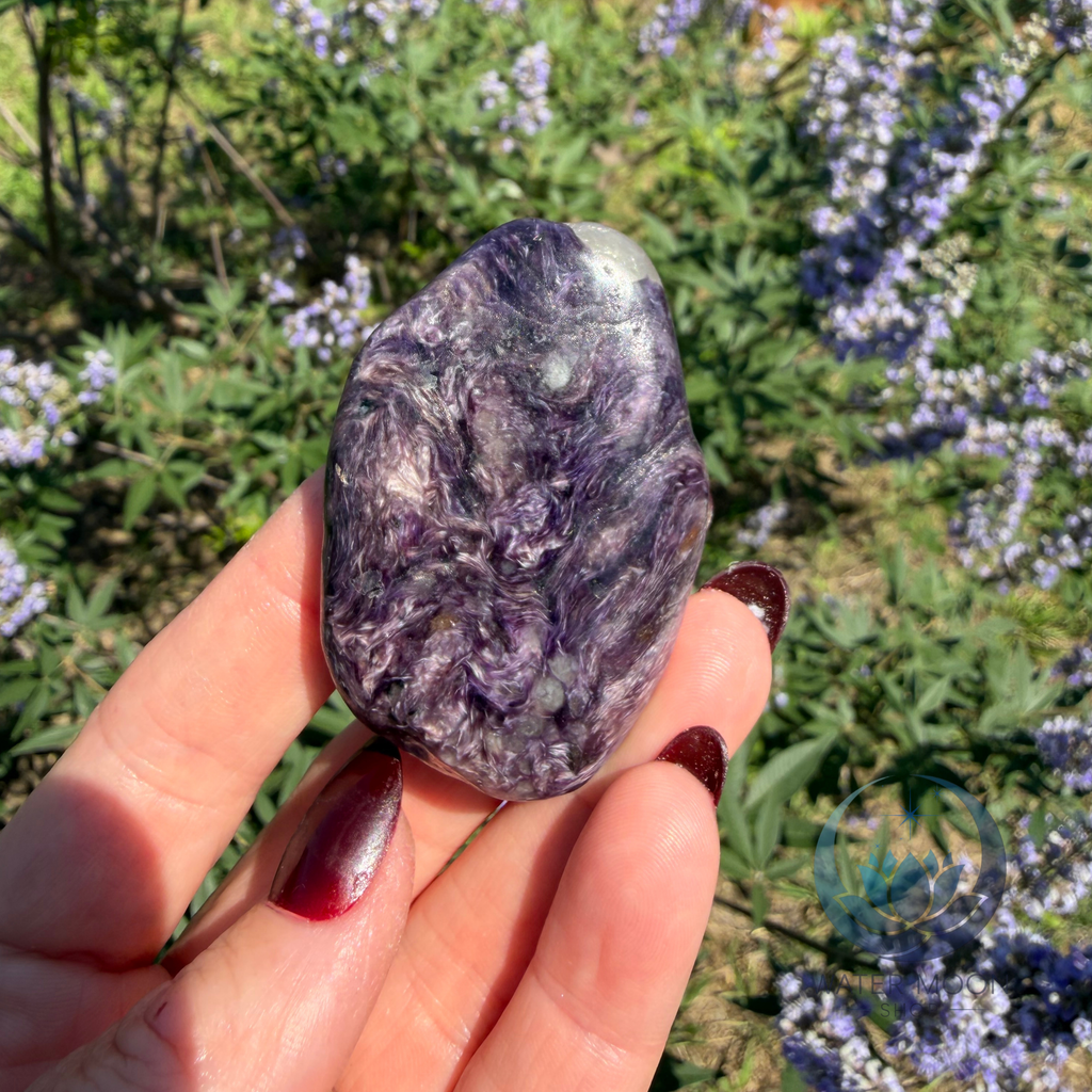 Charoite Tumbled Stone, Siberia, Russia
