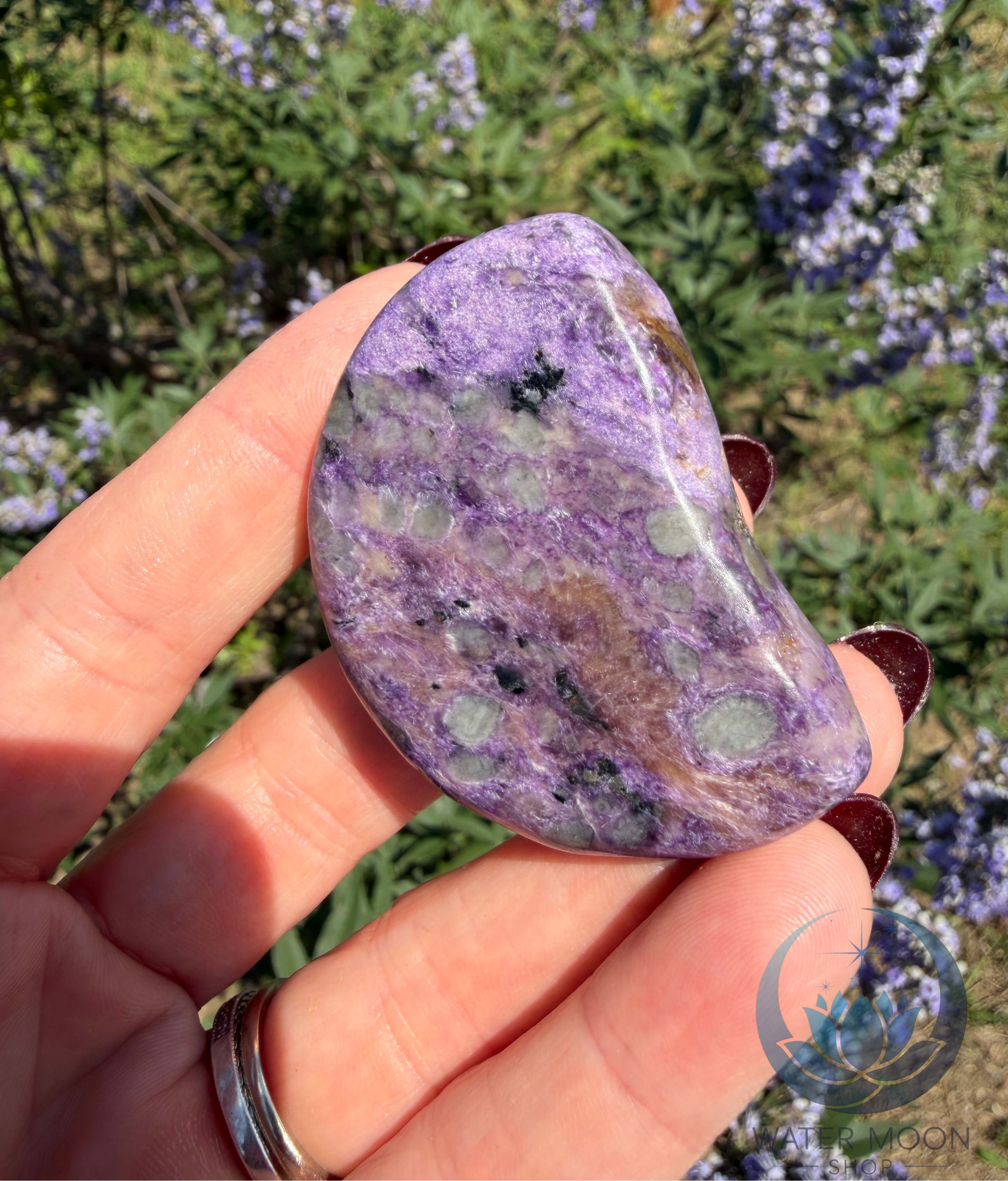 Charoite Tumbled Stone, Siberia, Russia