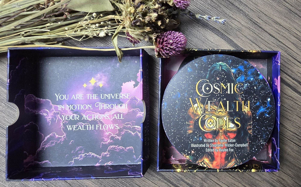 Cosmic Wealth Codes Affirmation Deck: 55 Cards for Abundance - Water Moon Shop