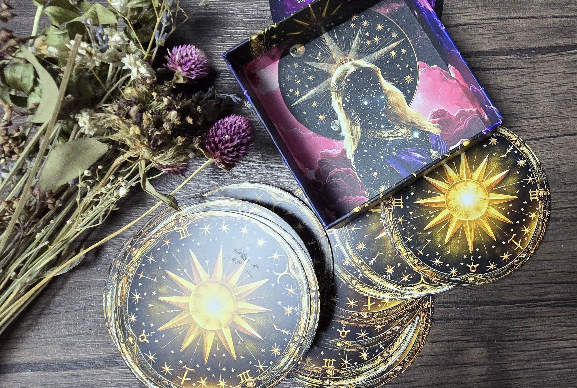 Cosmic Wealth Codes Affirmation Deck: 55 Cards for Abundance - Water Moon Shop