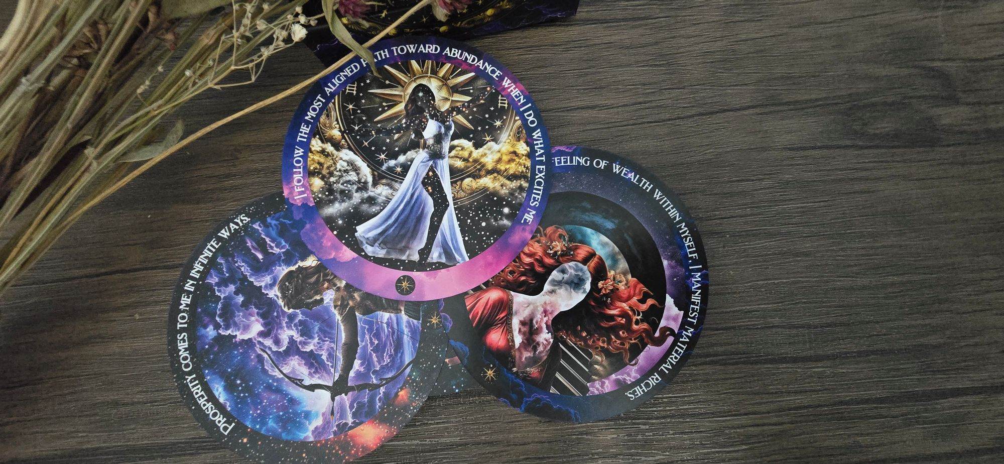 Cosmic Wealth Codes Affirmation Deck: 55 Cards for Abundance - Water Moon Shop