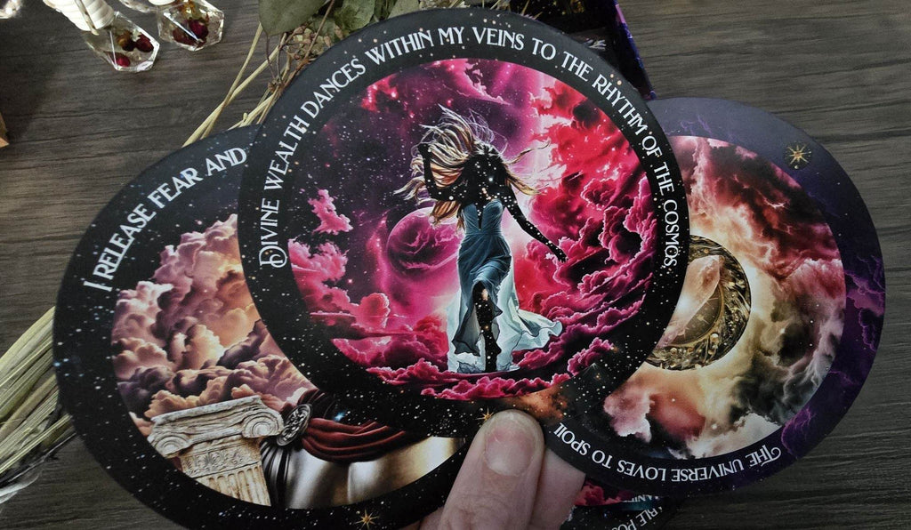 Cosmic Wealth Codes Affirmation Deck: 55 Cards for Abundance - Water Moon Shop