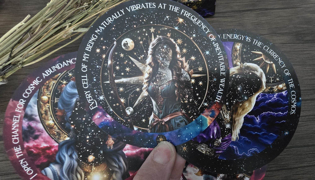 Cosmic Wealth Codes Affirmation Deck: 55 Cards for Abundance - Water Moon Shop