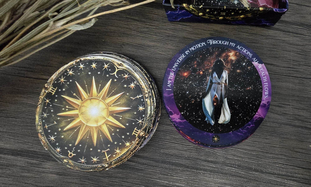 Cosmic Wealth Codes Affirmation Deck: 55 Cards for Abundance - Water Moon Shop