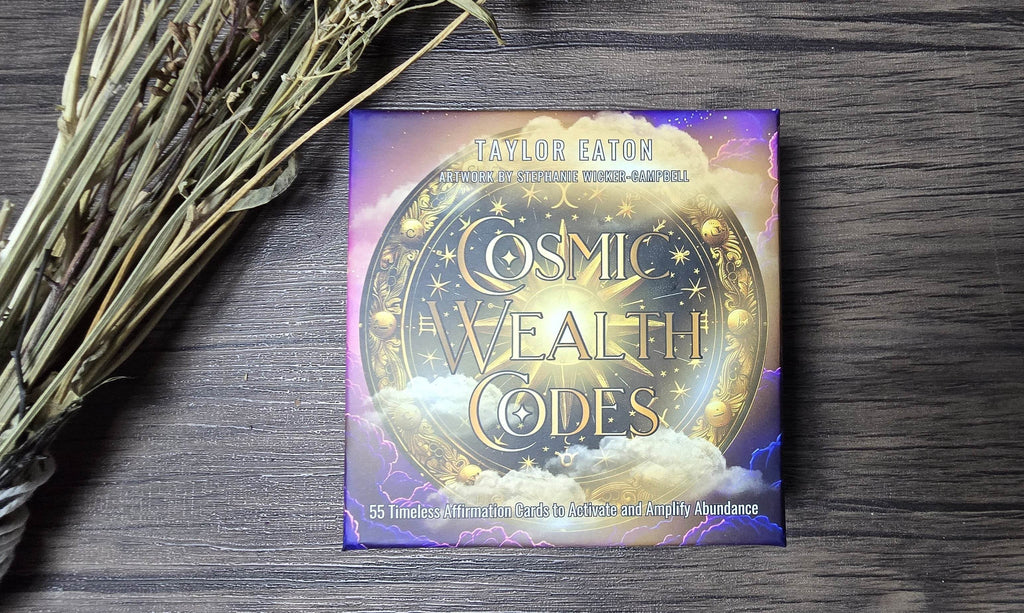 Cosmic Wealth Codes Affirmation Deck: 55 Cards for Abundance - Water Moon Shop