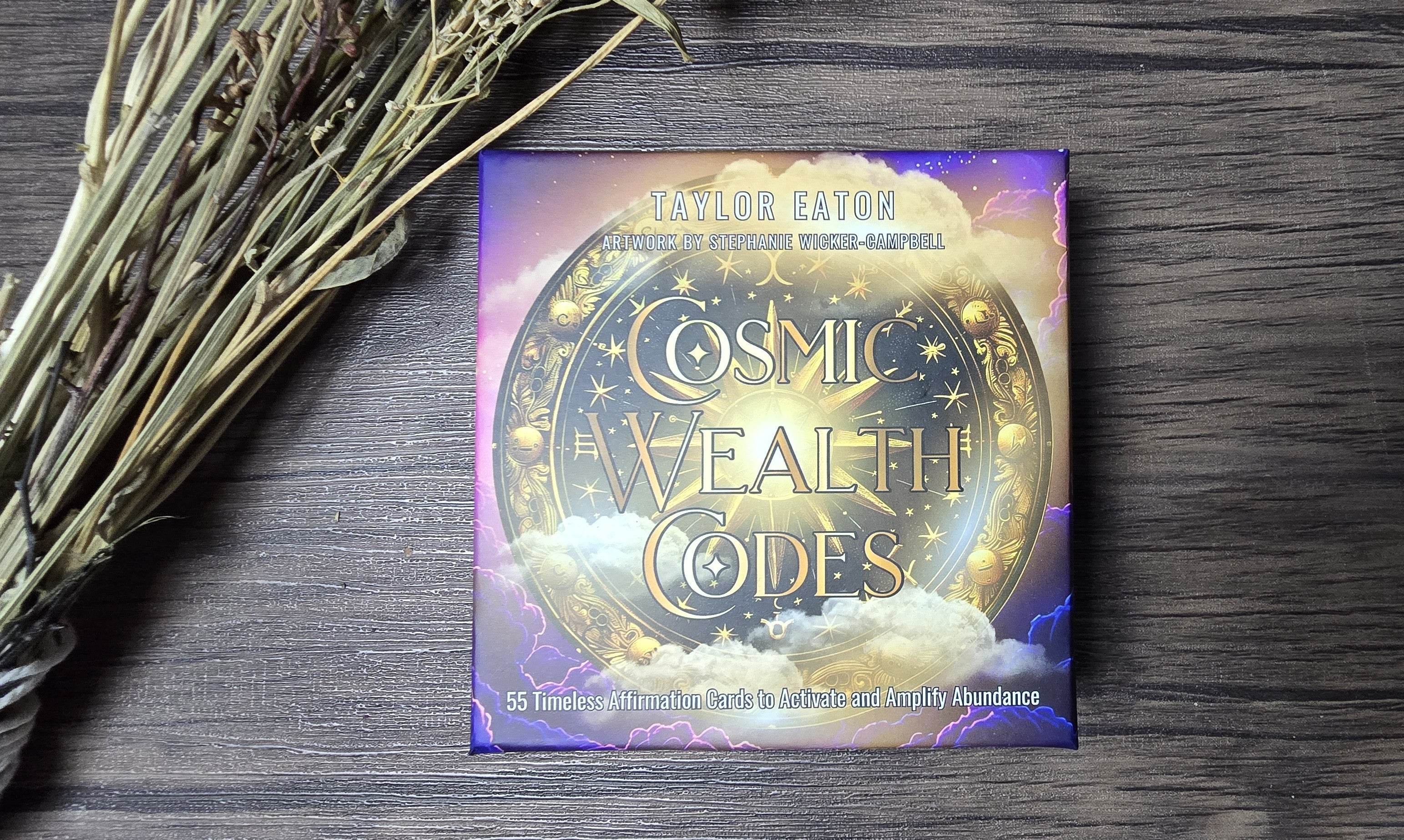 Cosmic Wealth Codes Affirmation Deck: 55 Cards for Abundance - Water Moon Shop