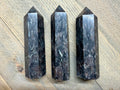 Arfvedsonite tower point size comparison — 3.5 to 4 inch