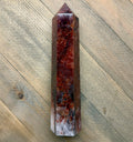7.5" Hematoid Fire Quartz Tower Point