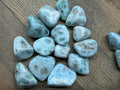 Larimar Tumbled Stone — Ethically Sourced, Dominican Republic | Choose Your Size