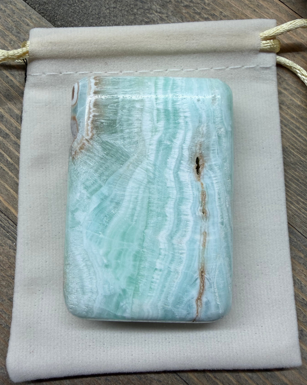 Caribbean Calcite Soap Shape Palm Stone | Choose Your Size