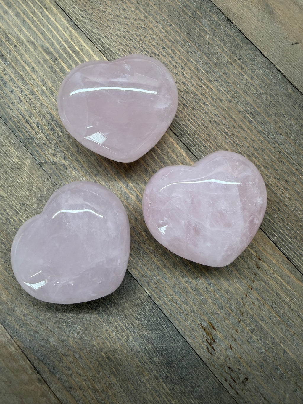 45mm Crystal Puffy Heart | Rose Quartz, Sodalite, or Unakite | Polished Palm Stone | Choose Your Stone