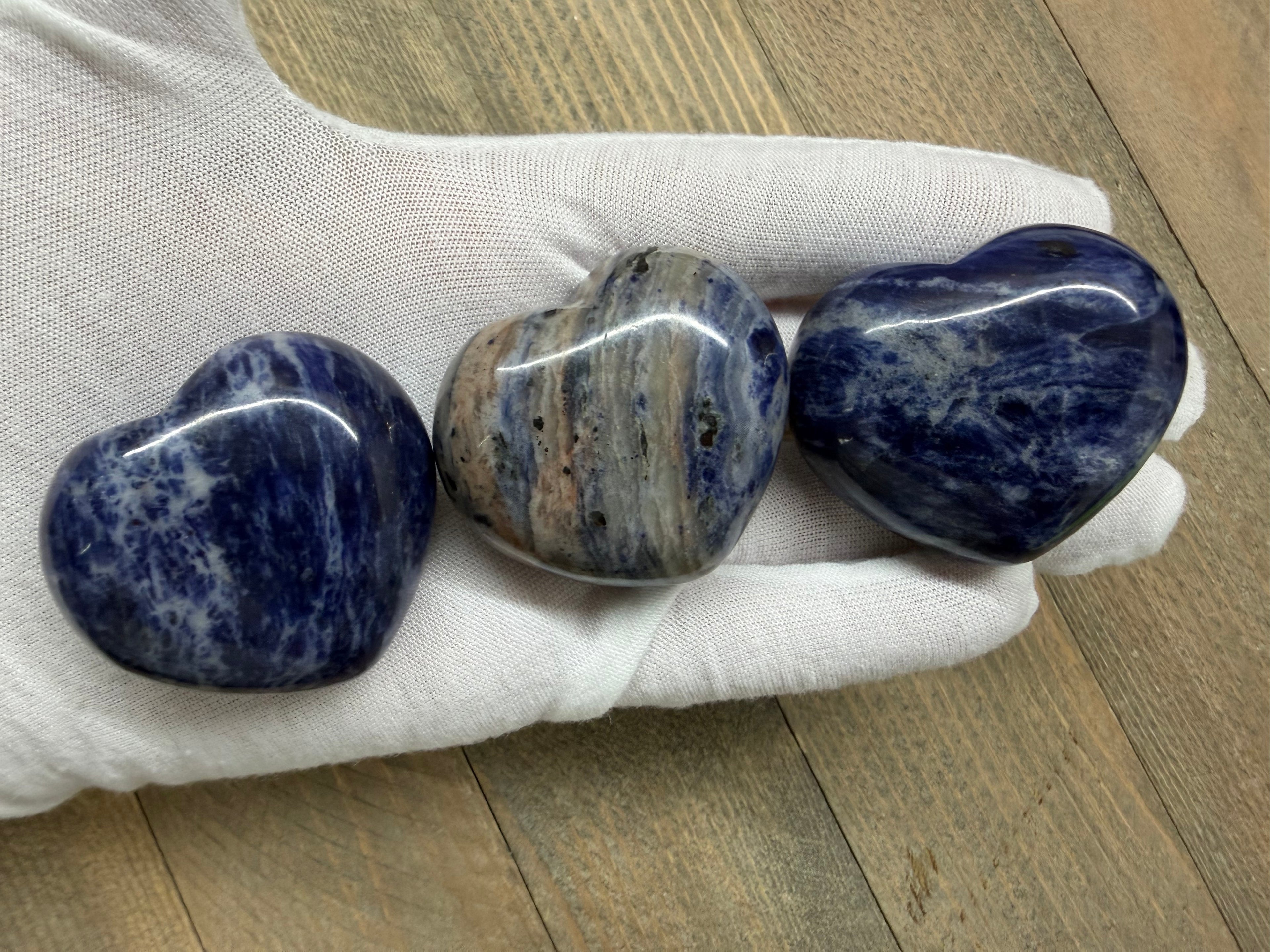 45mm Crystal Puffy Heart | Rose Quartz, Sodalite, or Unakite | Polished Palm Stone | Choose Your Stone